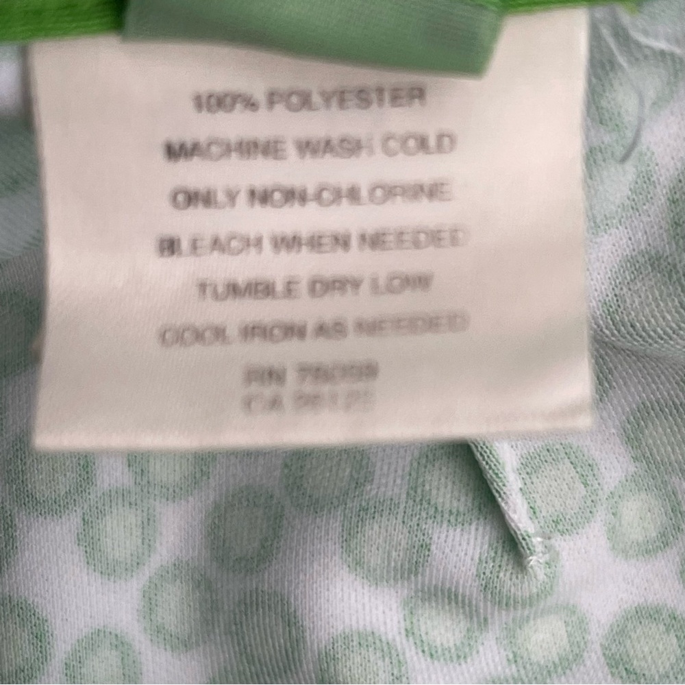 Callaway Golf Green/White Circle Pattern Side Tie Skort Skirt (6) - Picture 7 of 10